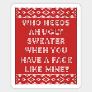 Ugly Face Xmas Sweater [Roufxis-TP] Sticker